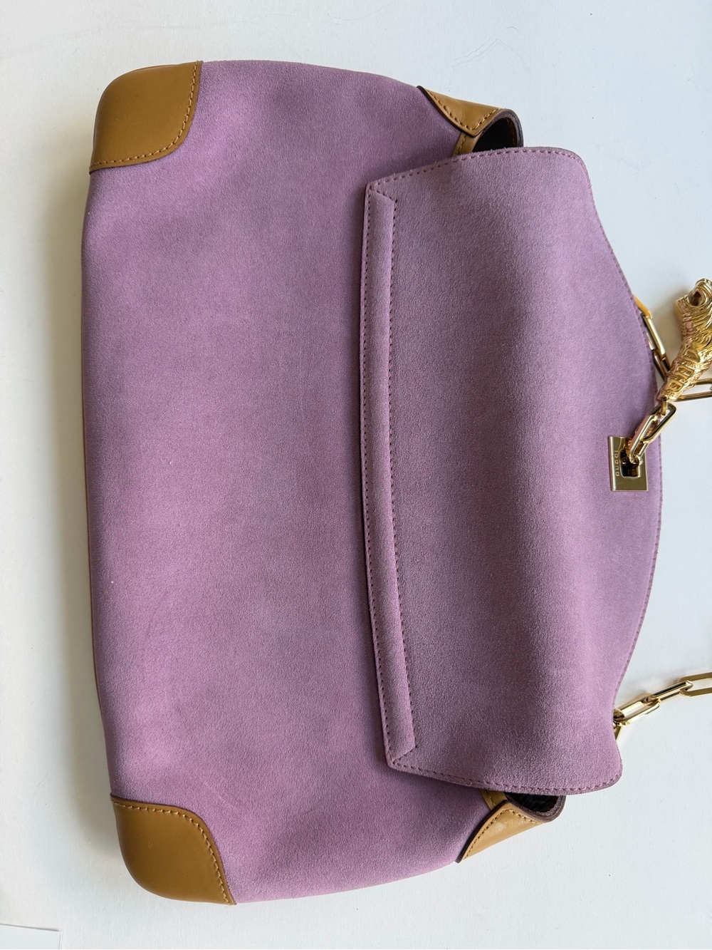 Authentic Gucci by Tom Ford Tiger Charm Lavender Shoulder Bag - Picture 7 of 17